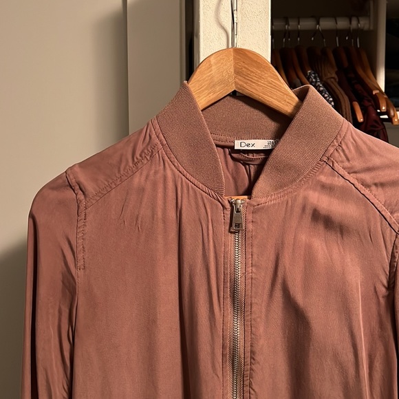 Dex Mauve Long Bomber XS - Picture 2 of 3